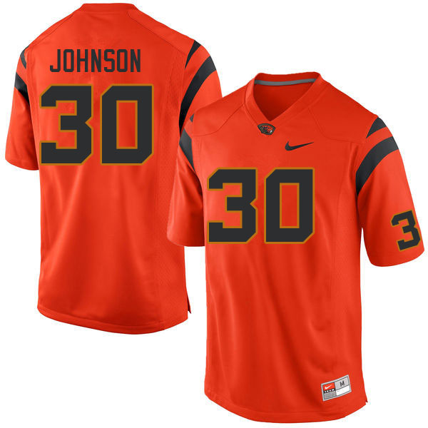 Men #30 Josiah Johnson Oregon State Beavers College Football Jerseys Sale-Orange - Click Image to Close